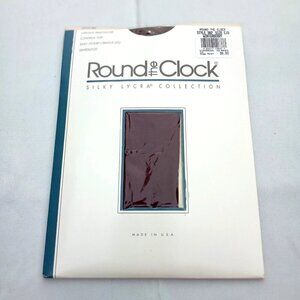 Round The Clock Opaque Pantyhose Winterberry Wine Purple Size CD Control Top